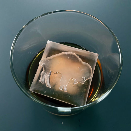 Buffalo Ice Mold – Large Silicone Whiskey & Cocktail Ice Cube Tray | Made in USA