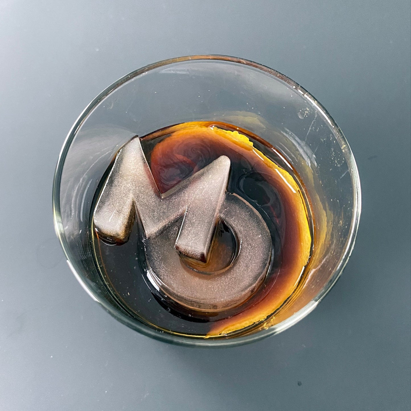 Letter Merge Ice Cubes - 2 Letters fused into ice - Wedding and Event Letter Molds