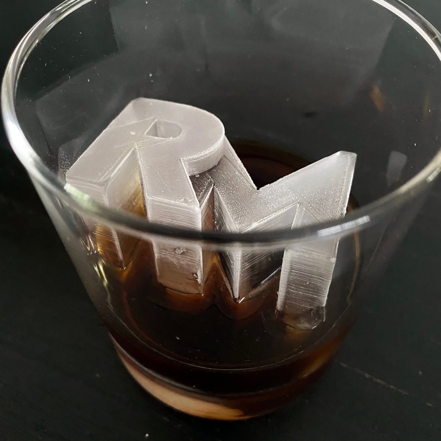 Letter Merge Ice Cubes - 2 Letters fused into ice - Wedding and Event Letter Molds