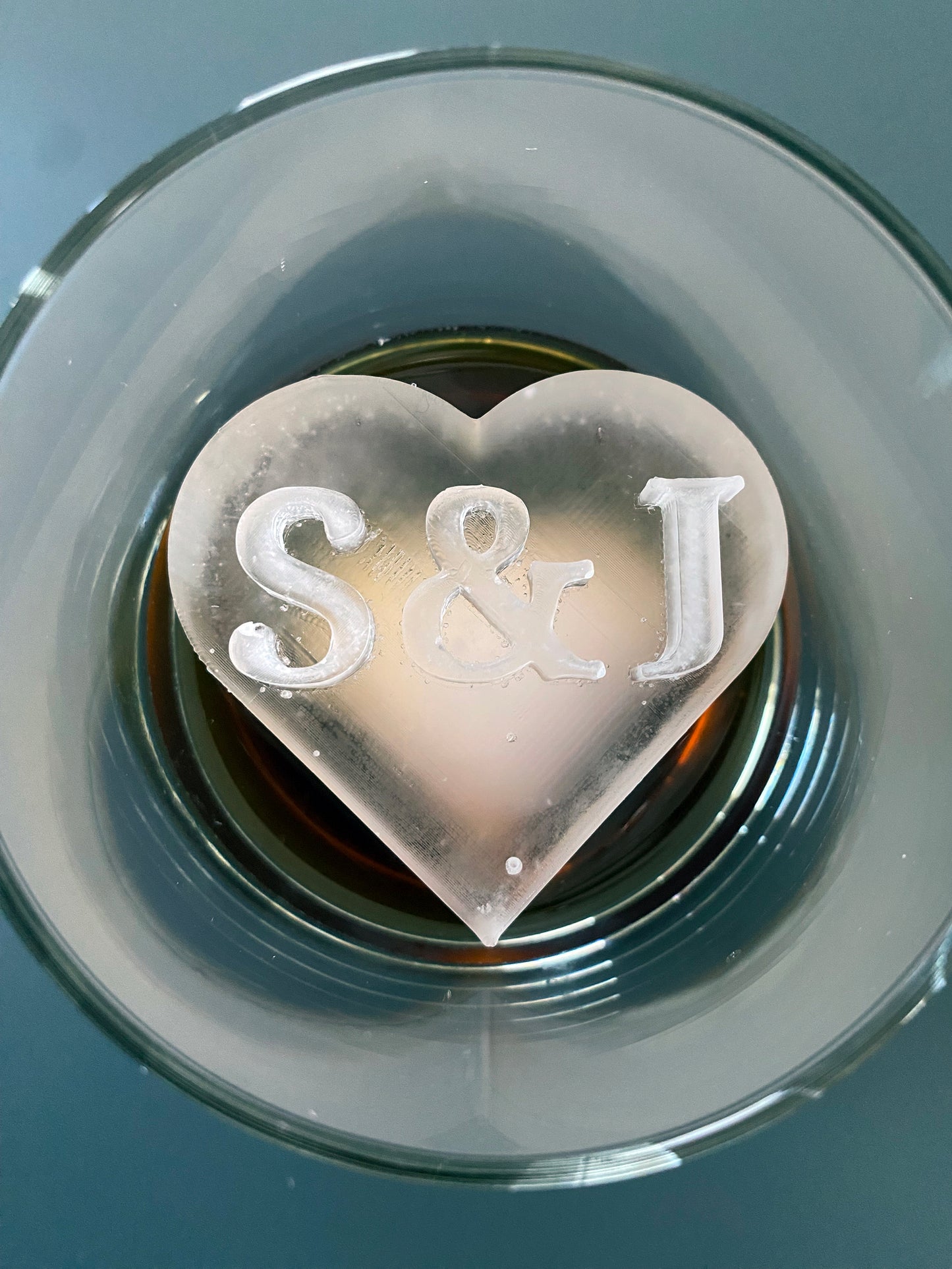 Corazón de hielo para San Valentín - Personalizable