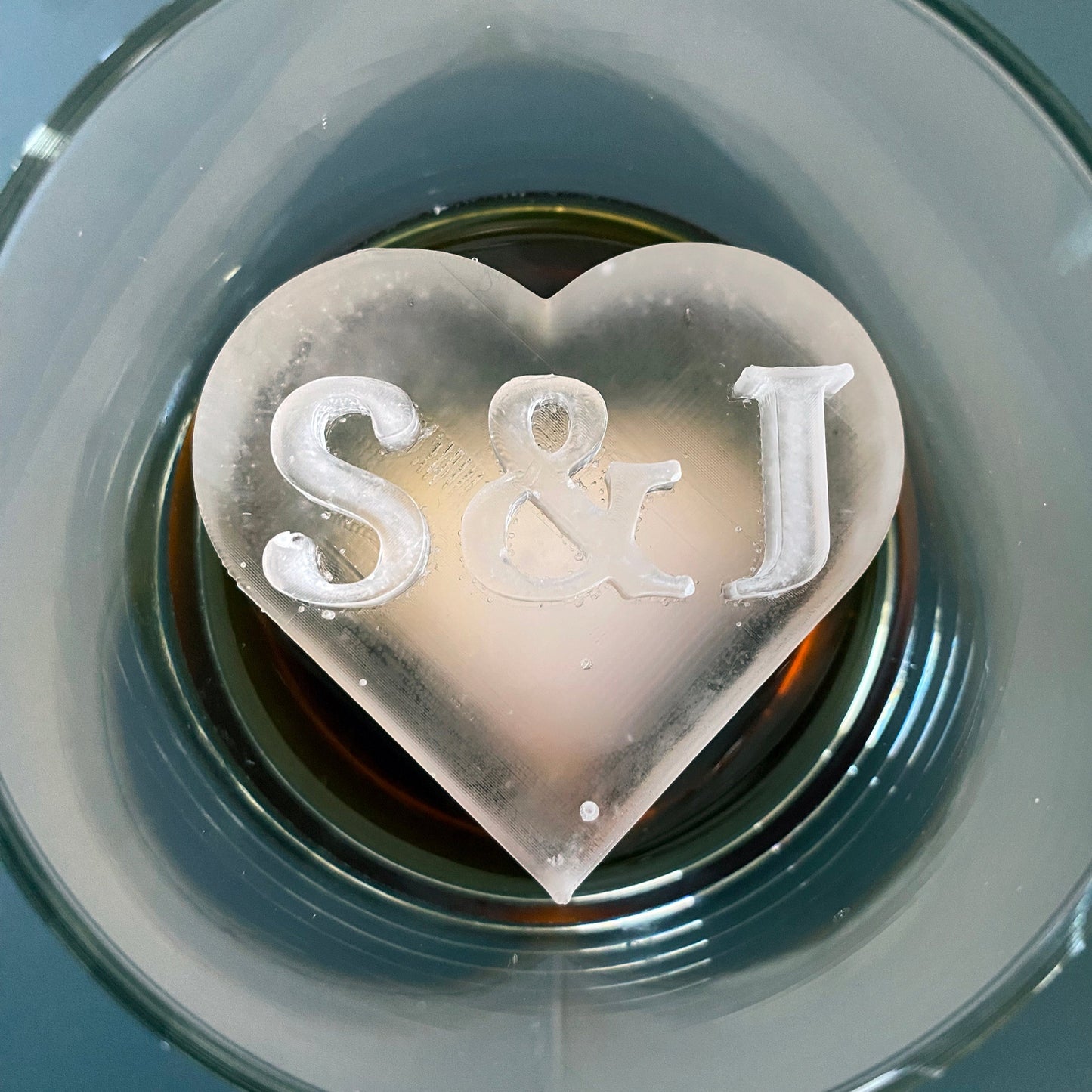 Corazón de hielo para San Valentín - Personalizable