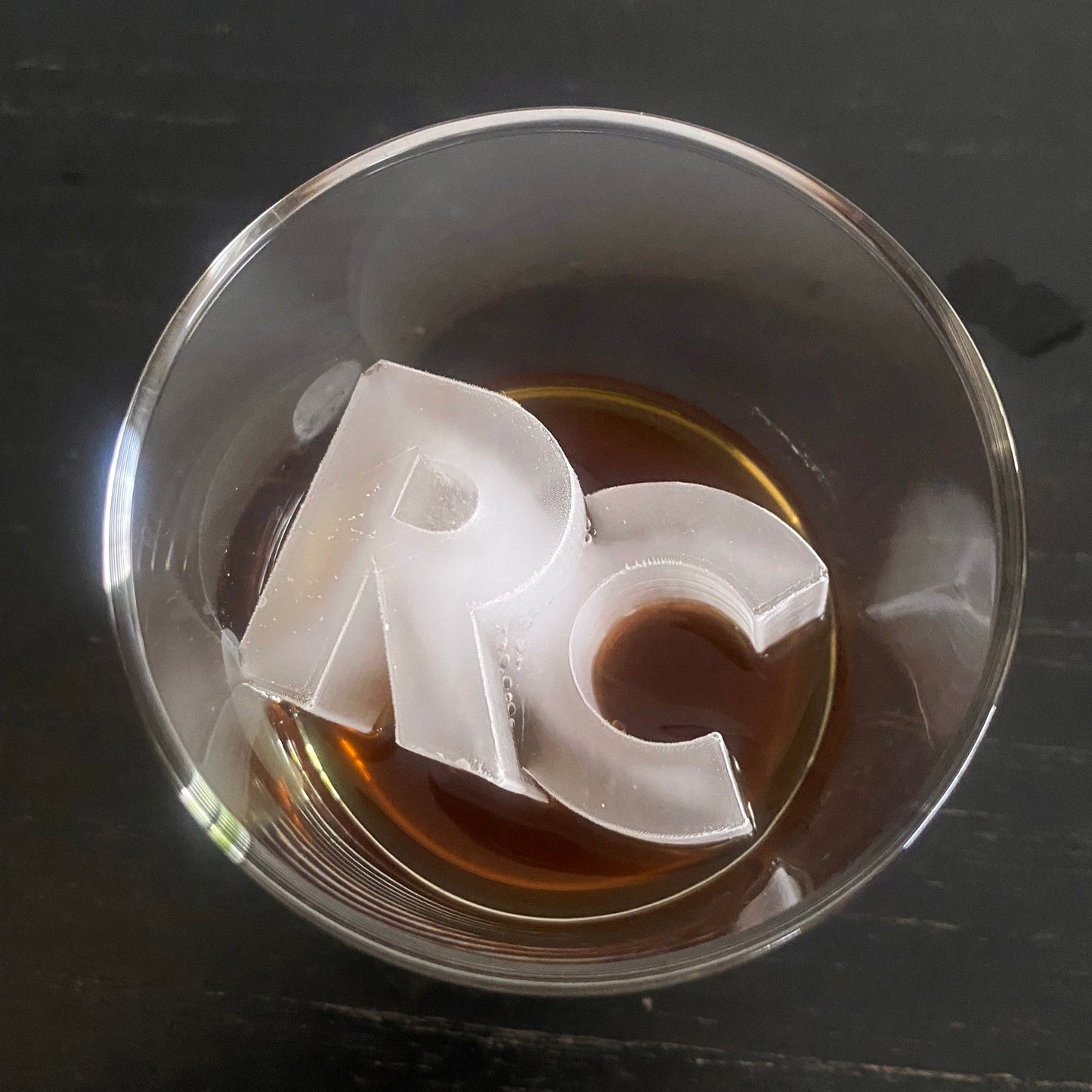 Letter Merge Ice Cubes - 2 Letters fused into ice - Wedding and Event Letter Molds
