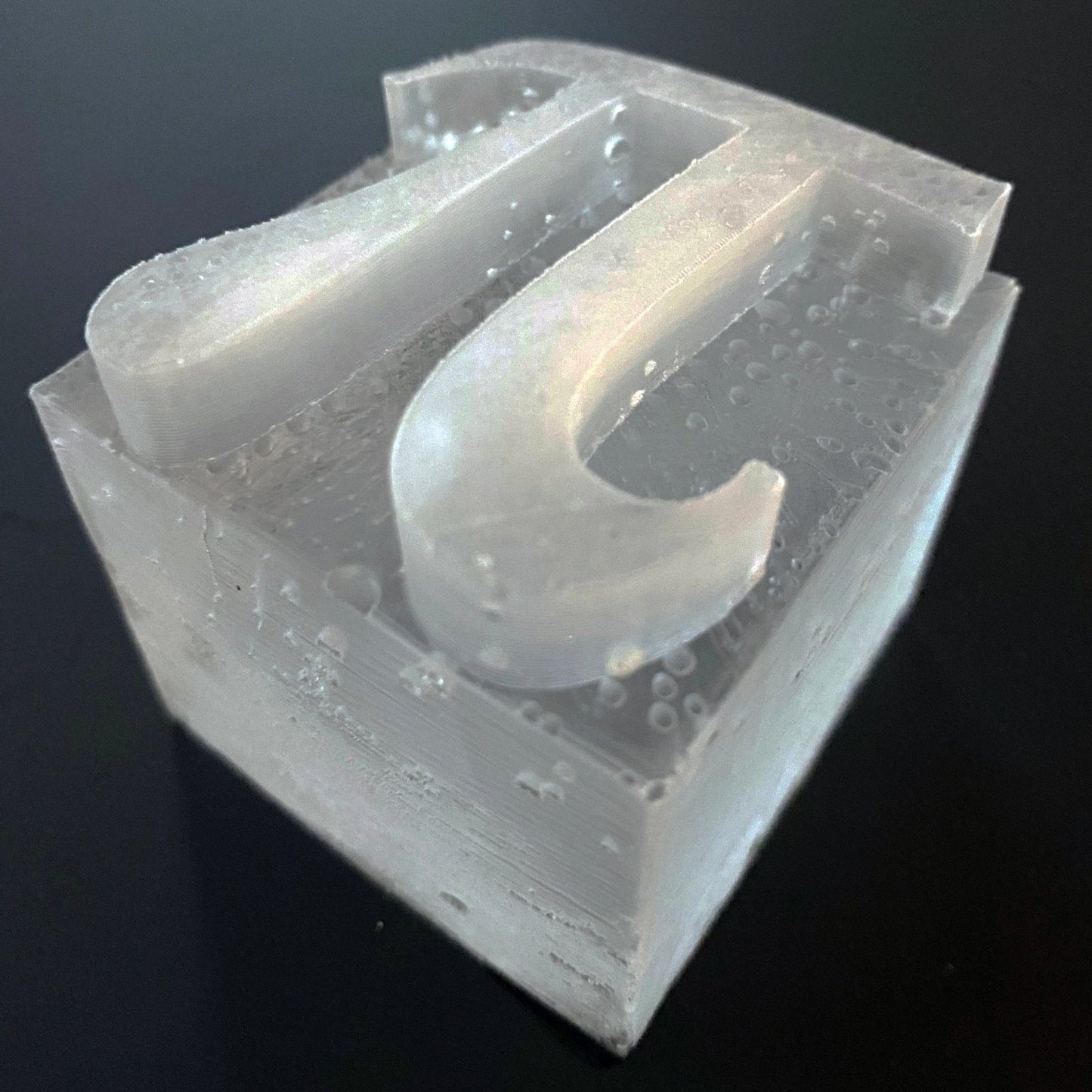 Custom Greek Letter Ice Mold - Honest Ice