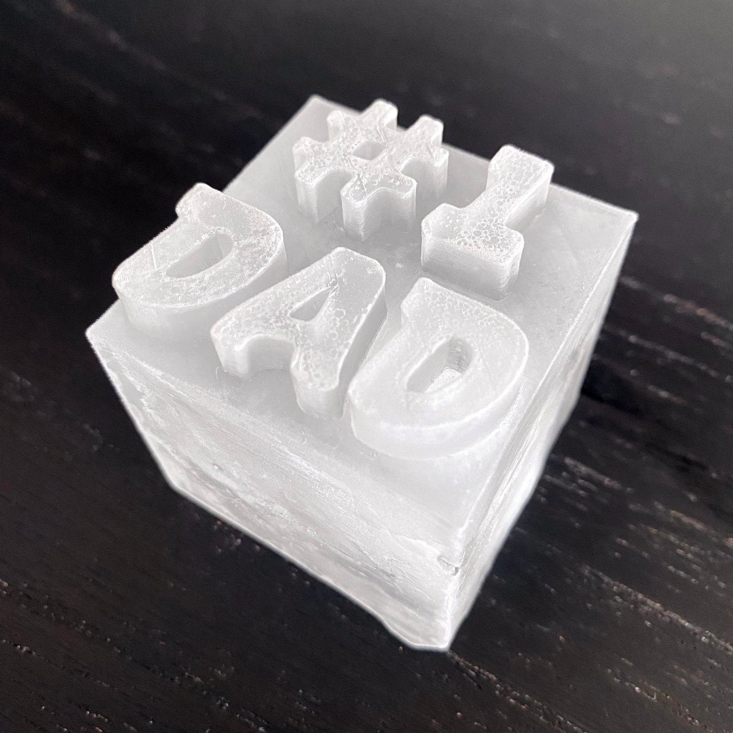 Fathers Day Ice Mold - Customizable - Honest Ice