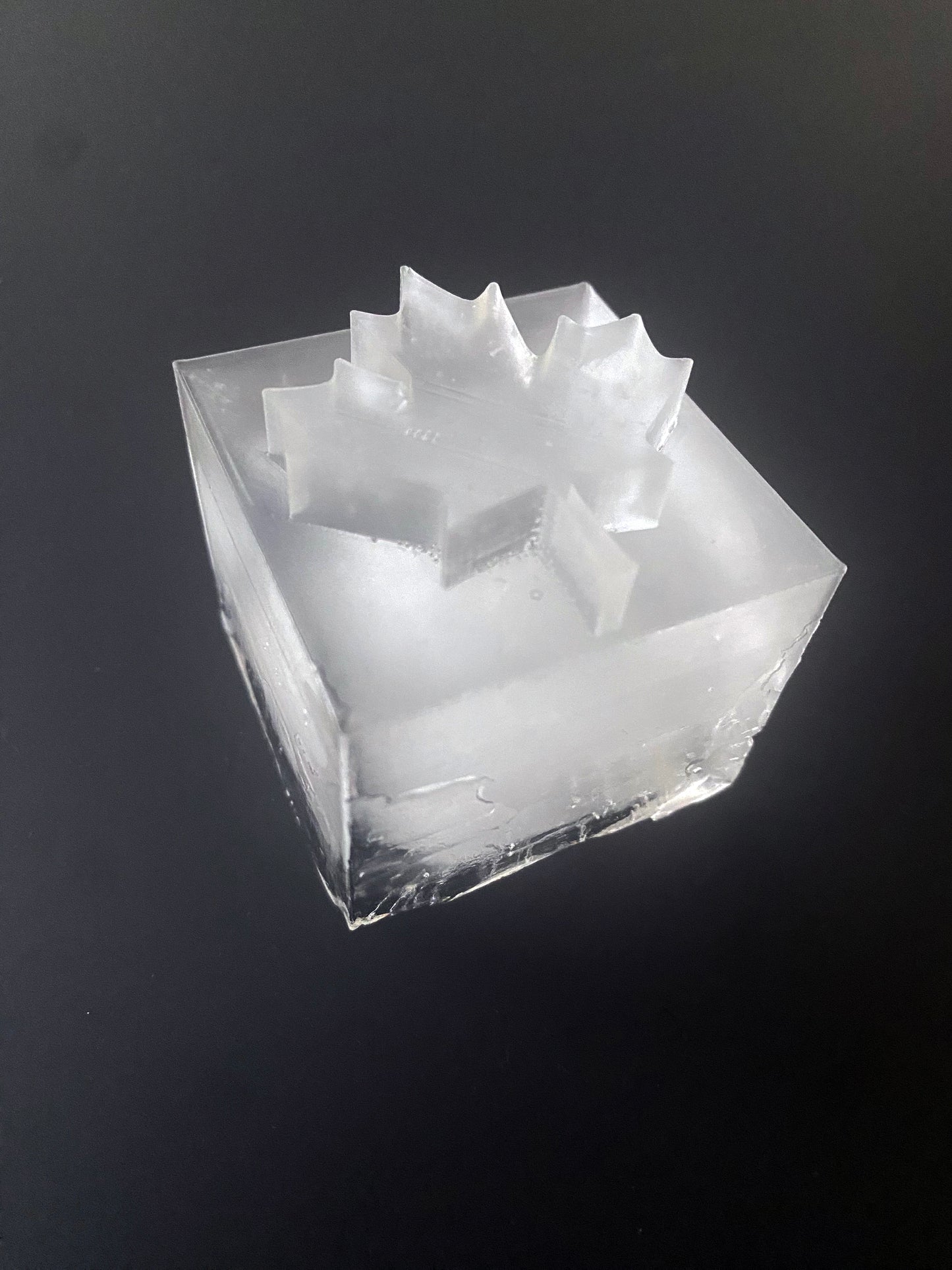 Molde para hielo con forma de hoja de arce