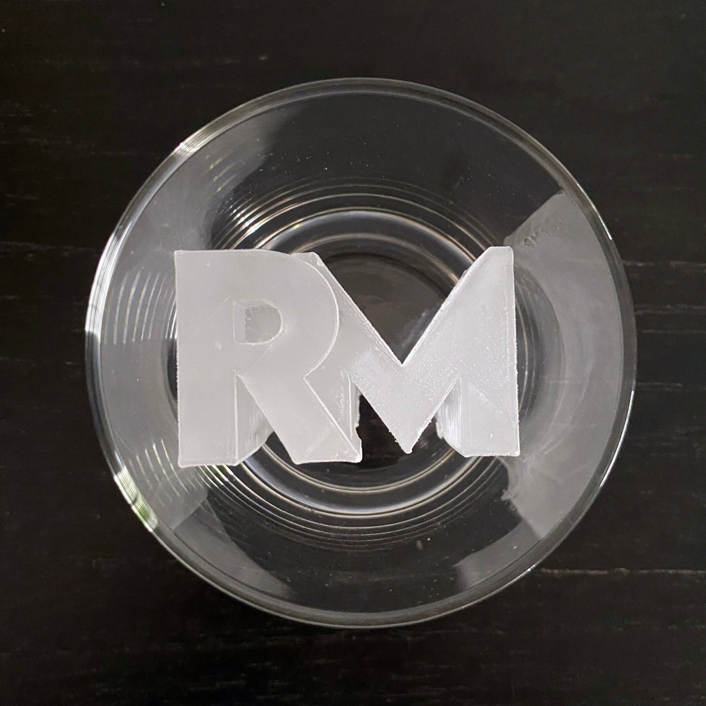 Letter Merge Ice Cubes - 2 Letters fused into ice - Wedding and Event Letter Molds