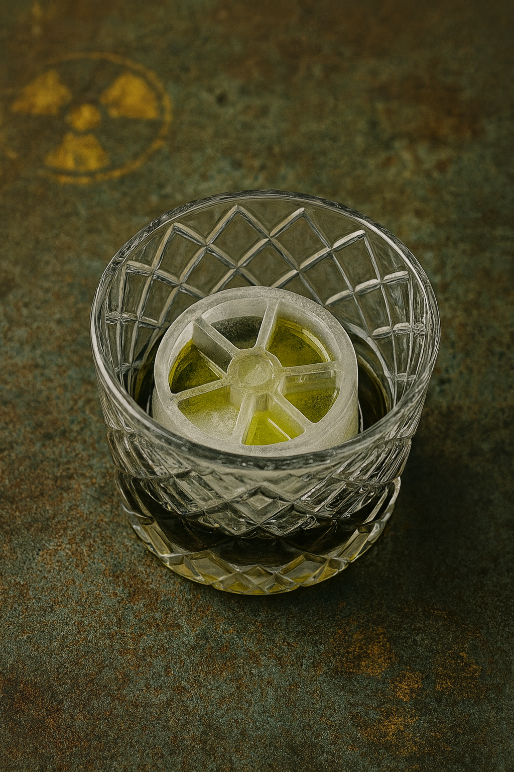 Fleur de Lis ice mold.  Produces a 2 x 2 x 2.1 inch ice cube.