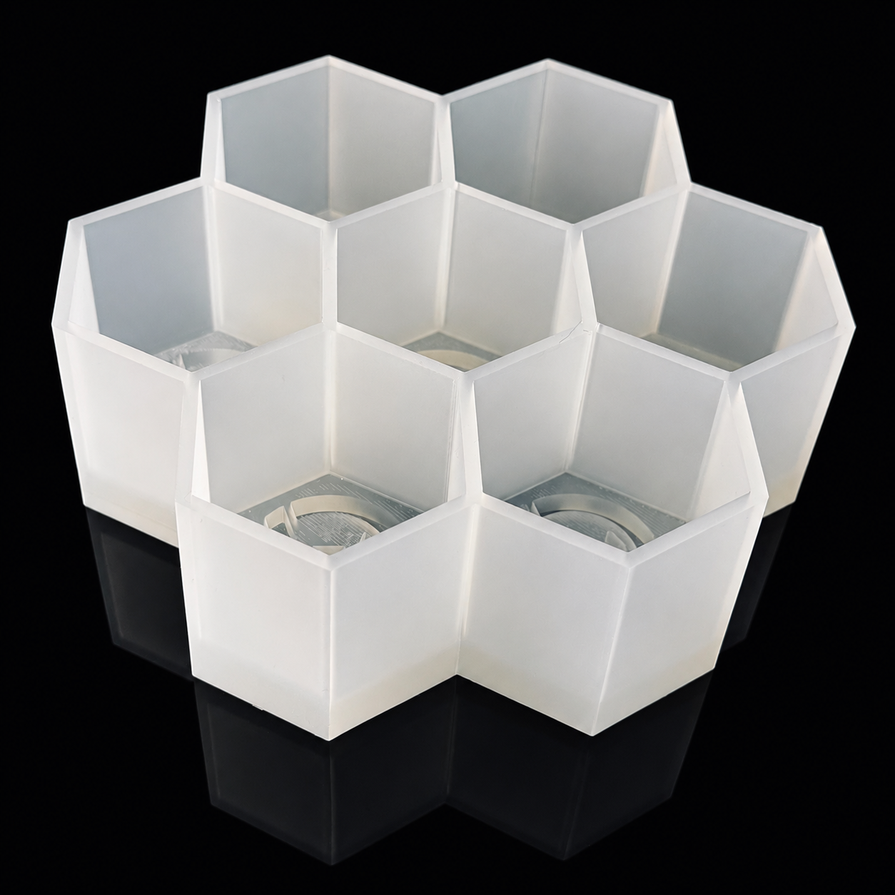 2.4 Molde de hielo hexagonal estilo invertido