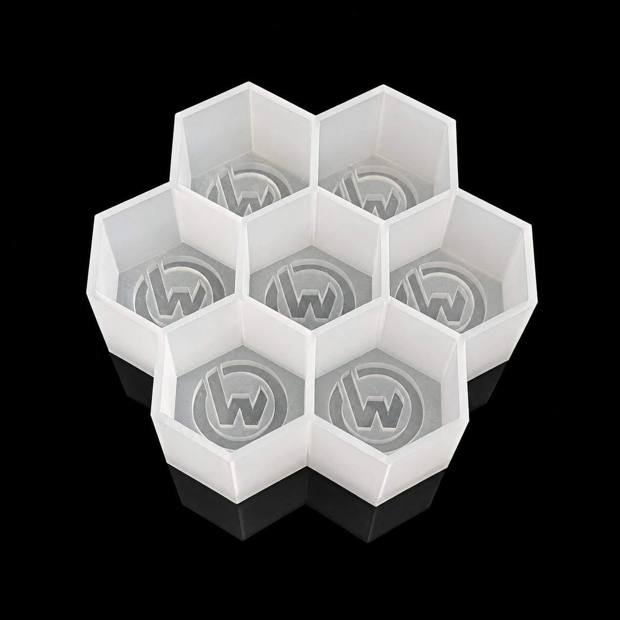 2.4 Molde de hielo hexagonal estilo invertido