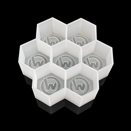 2.4 Hexagon Ice Mold Inverted Style