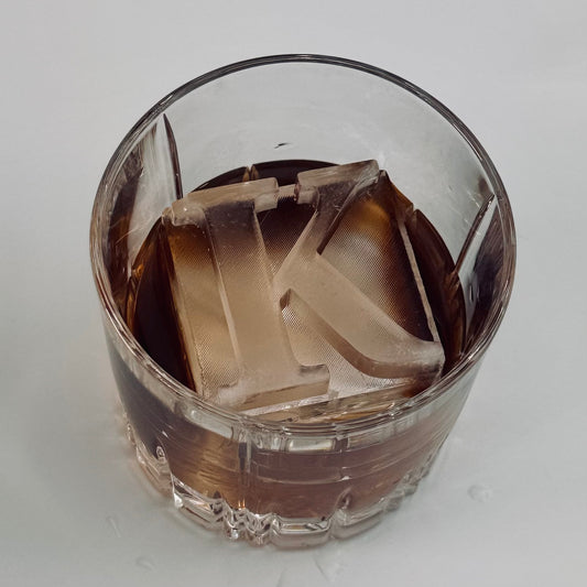 Custom Text Silicone Ice Tray – Embossed Personalized Ice Cube Mold for Whiskey & Cocktails