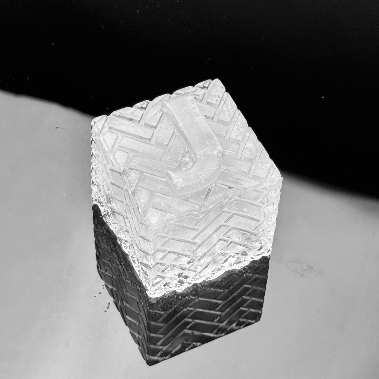 Herringbone Ice Trays - Textured Style 2.2 inches tall