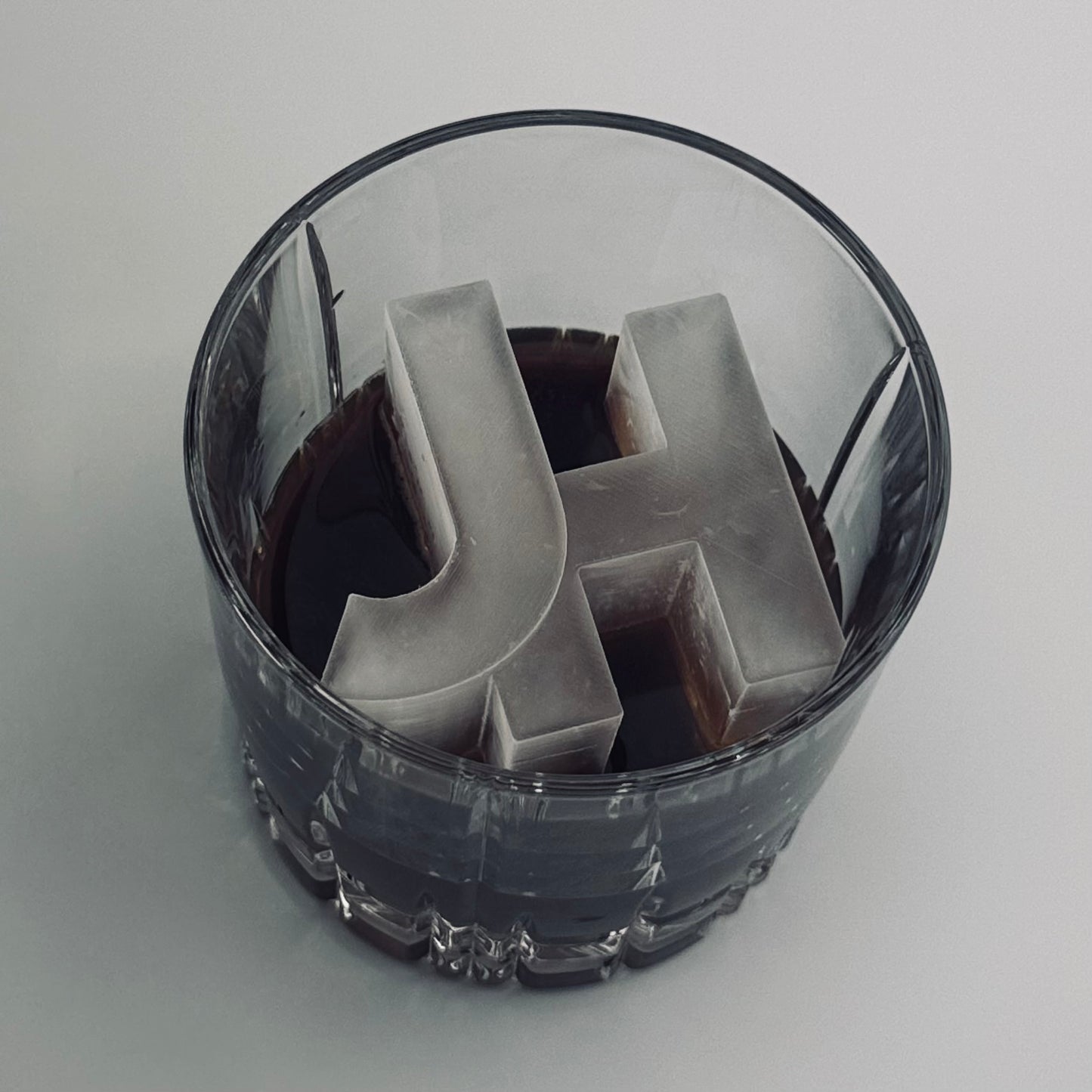 Letter Merge Ice Cubes - 2 Letters fused into ice - Wedding and Event Letter Molds