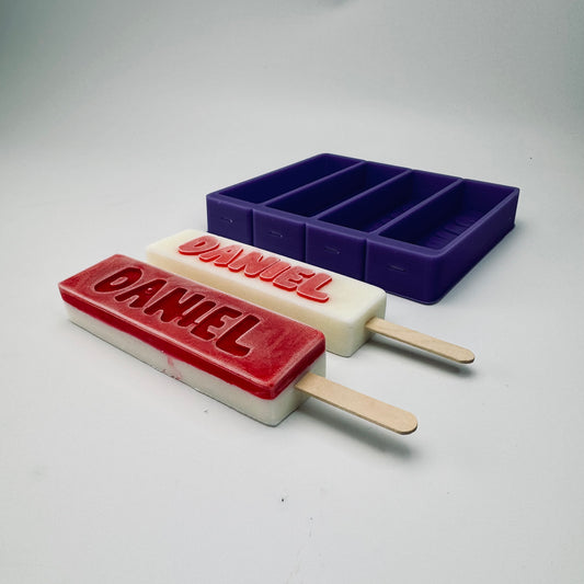 Custom Popsicle Tray - Personalized Silicone Mold (Regular)