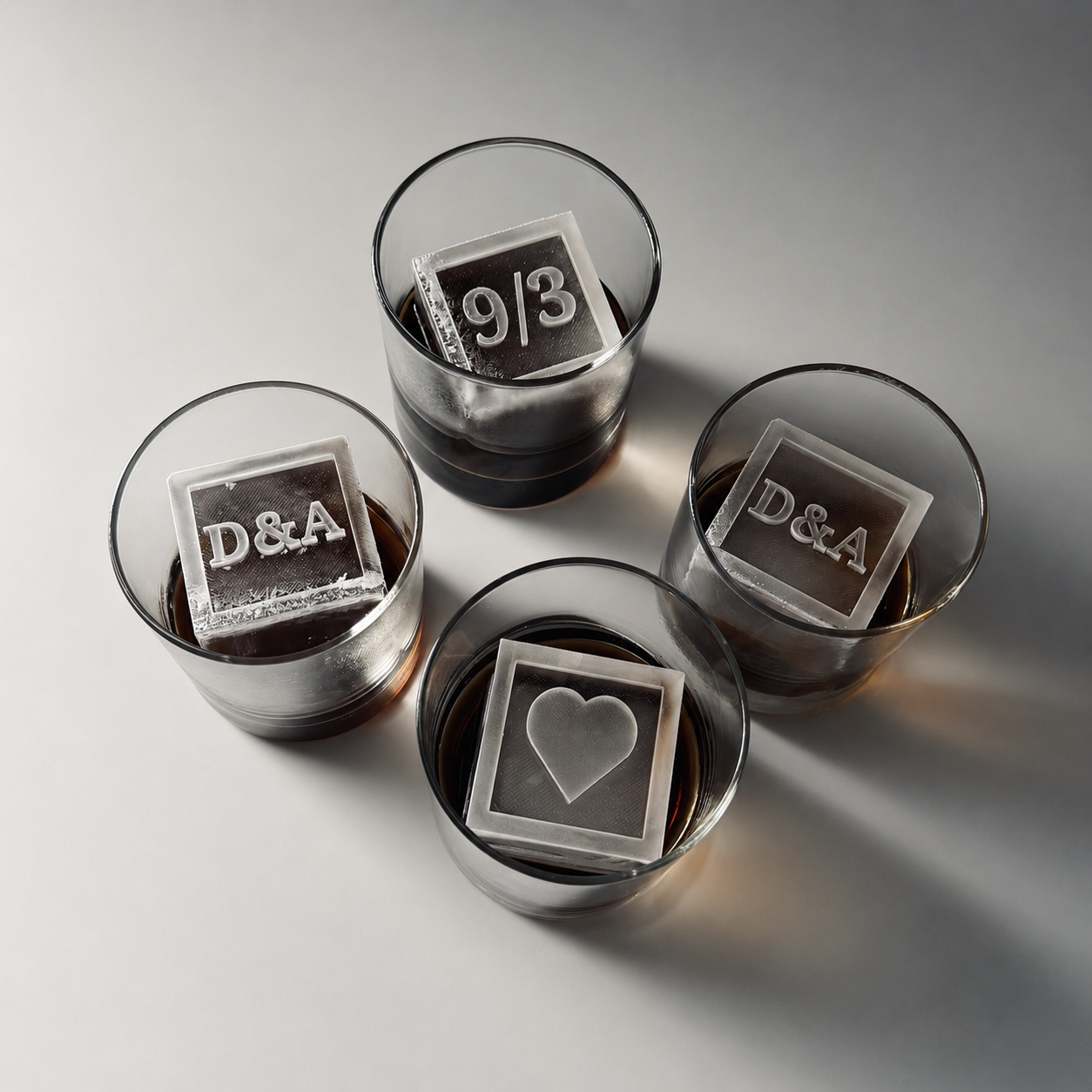 Framed 2.1 inch Ice Cube Trays and Molds