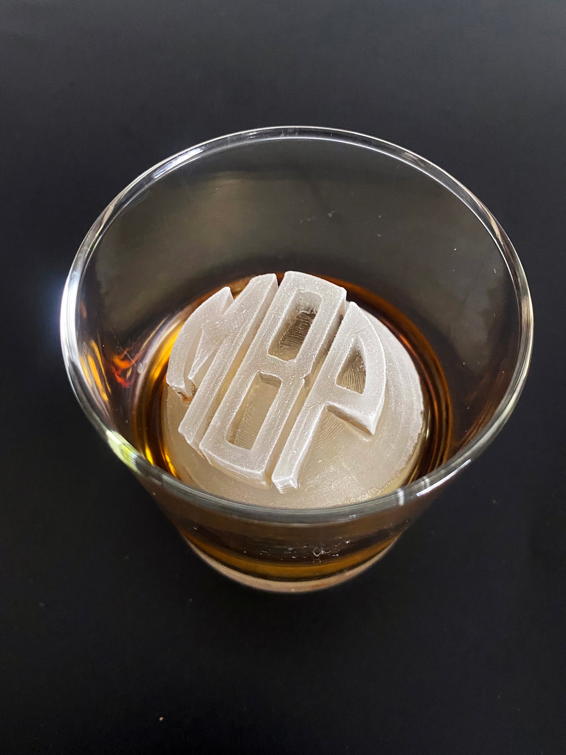 Personalized Whiskey Ice Mold, Monogram Ice Cube Mold, Custom Ice Tray,  Custom Silicone Ice Cube Mold, Letter Ice Mold, Initial Whiskey Ice 