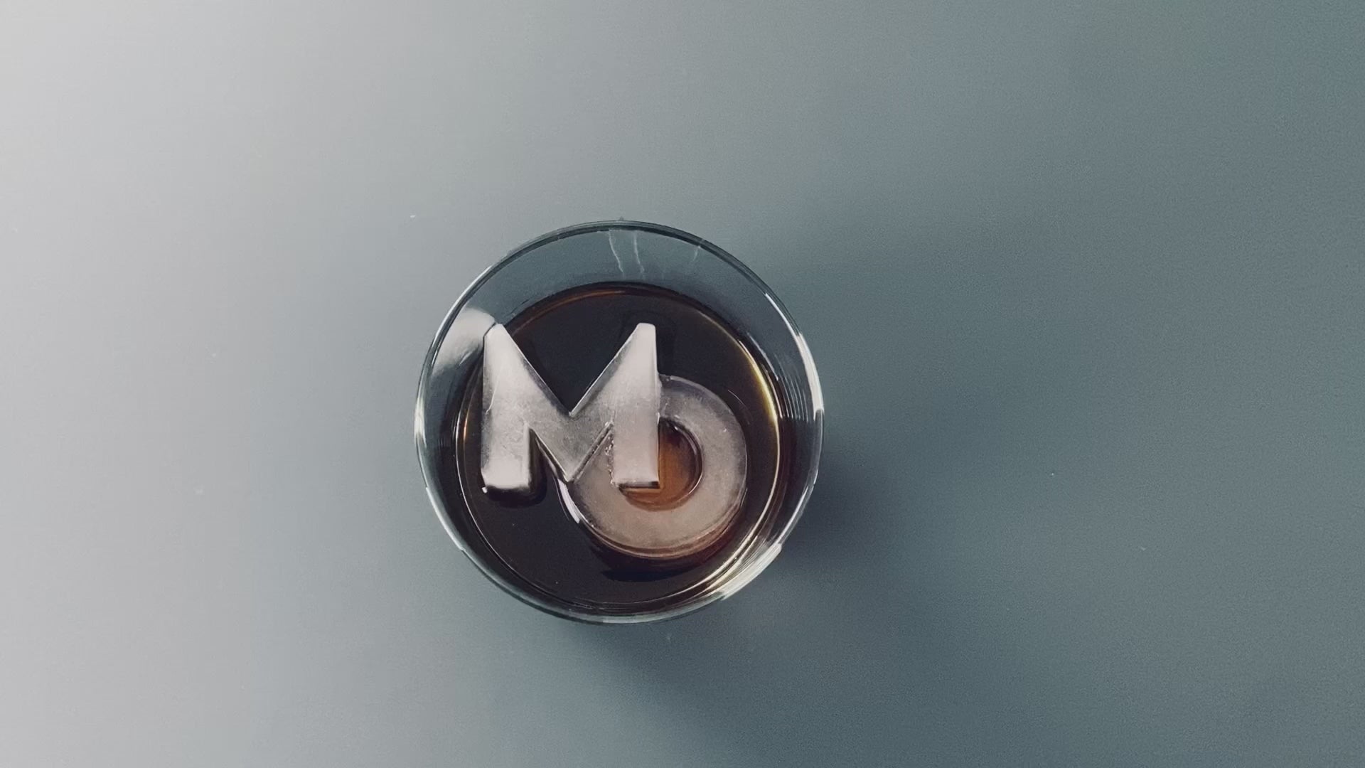 2 Large Monogram Ice Cube Molds for Cocktails - Custom Letter A