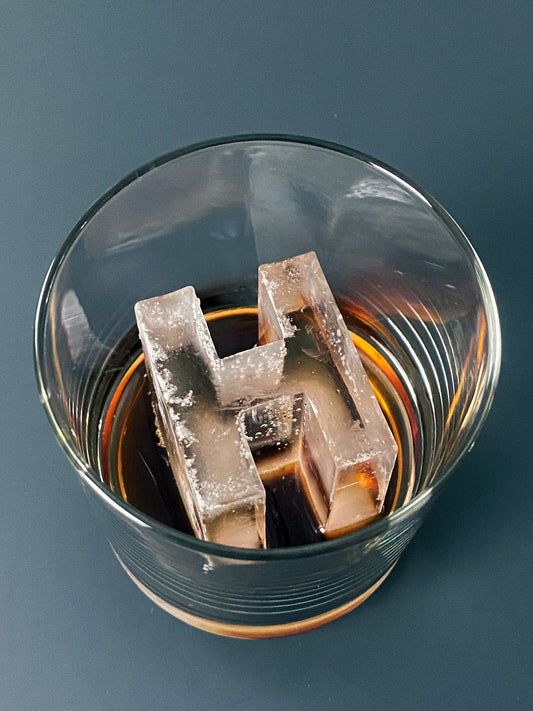 Personalized whiskey ice mold, Monogram ice cube mold, Custom ice tray –  Speakeasy Ice Molds