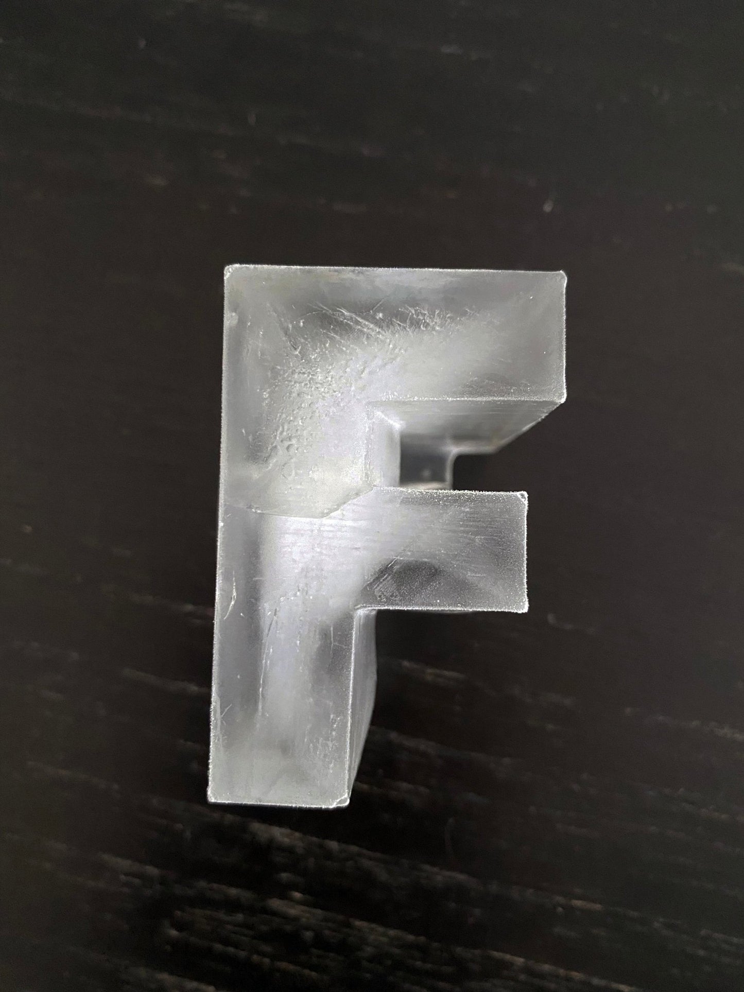 Custom Letter Shaped Ice Mold - Fits 3-inch cocktail glass